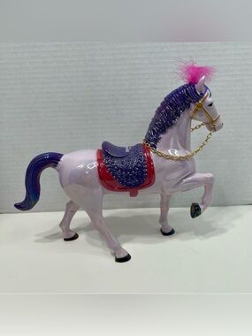DISNEY ON ICE iridescent horse souvenir toy Barbie doll size